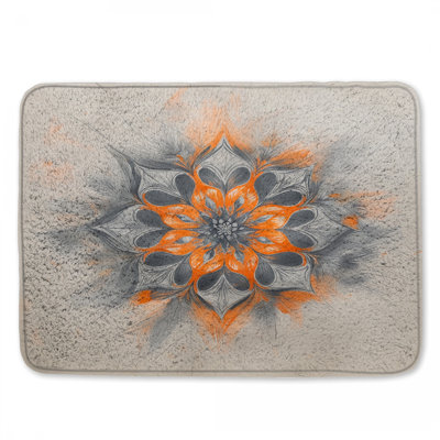 Tapis de bain complexe à motif mandala