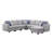 Frank Reversible Modular Sectional Sofa with Ottoman-456304041