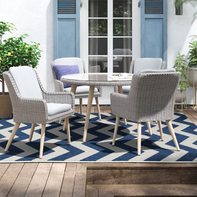 Deanna 4 Seater Dining Set with Cushions