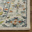 Tapis oriental en laine / coton touffeté à la main Vahakn - orange / ivoire / bleu-1934262930