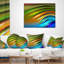 Ondulations de l'eau colorées fractales - coussin imprimé abstrait-29604319-29604323