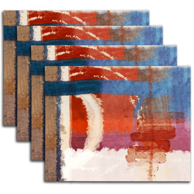 Napperon abstrait en polyester