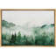 Paysage de forêt boisée «Verdant Peaks Misty Mountains And Evergreen» sur-99141590-99141593
