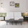 3100 Series Urban Grey Adjustable Bed Frame with 12” Hybrid Mattress, Massage, Anti-Snore
