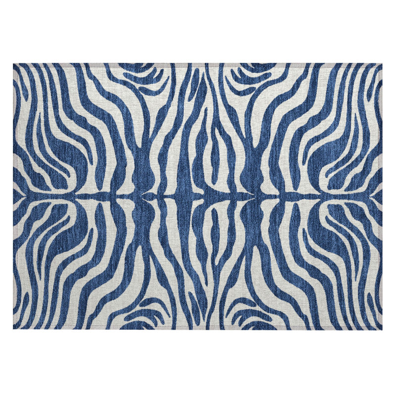 Red Synthetic Rectangular Washable Area Rug 30" x 20"