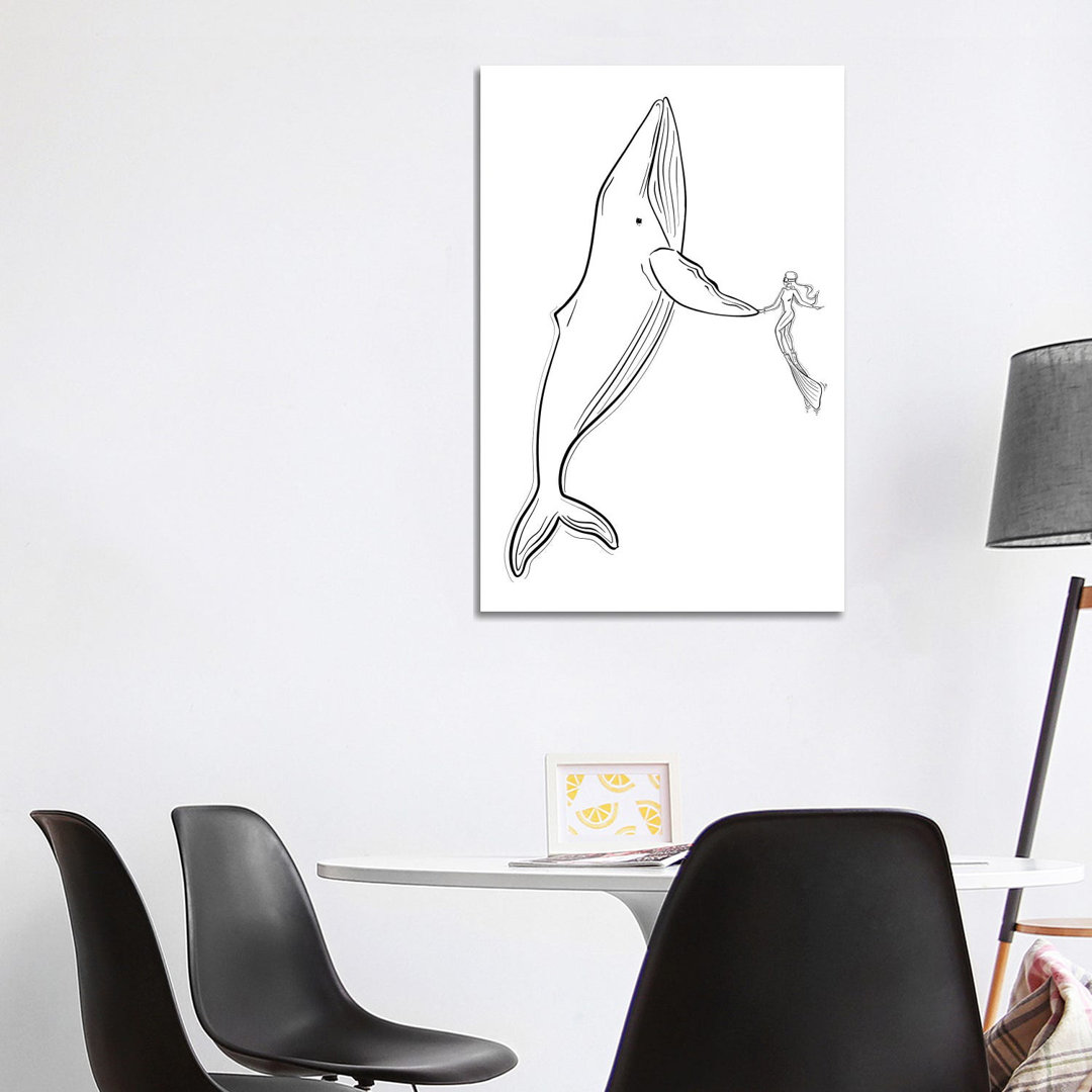 Save The Whales von Sabina Fenn - Galerie-verpackte Leinwand Giclée auf Leinwand