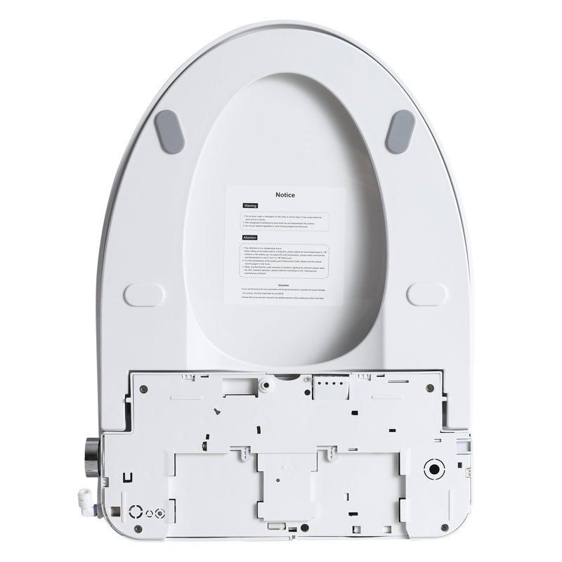 Portable Heated Bidet Toilet Seat With Side Knob, Multiple Wash Options, And Digital Display For Bathroom Comfort