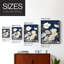 FLORAL Series CCCCLXIV - Impression encadrée de qualité supérieure - Prêt à être accroché - Aucun clou requis-54063502-54063511