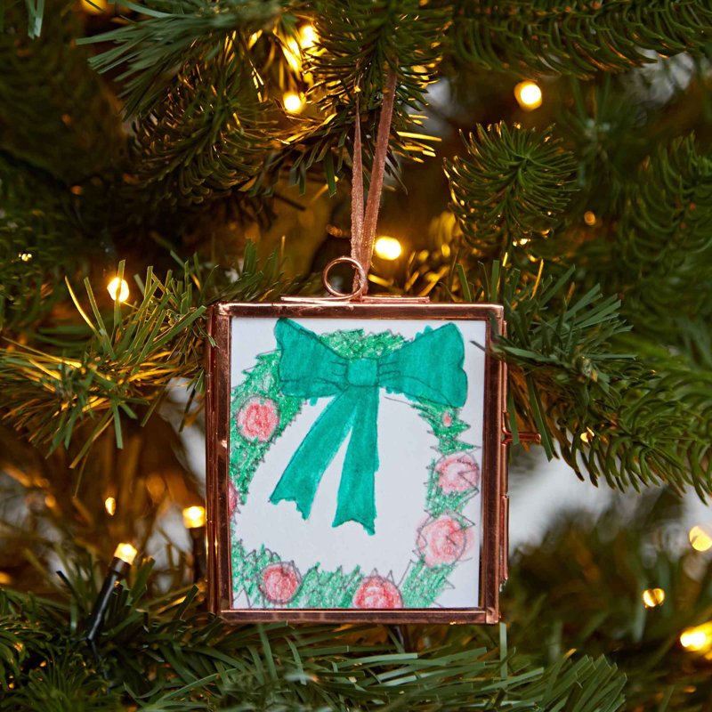 Single Picture Frame Metal Picture Frame, 8.2cm x 7.5cm, Copper