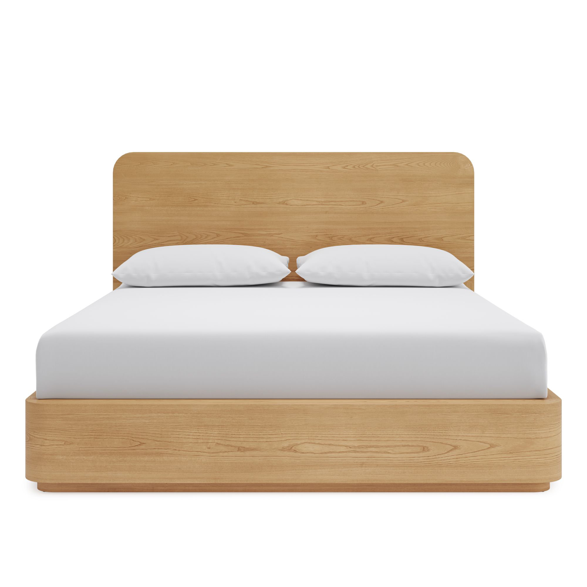 Nori Solid Wood Platform Bed, Timber, Queen