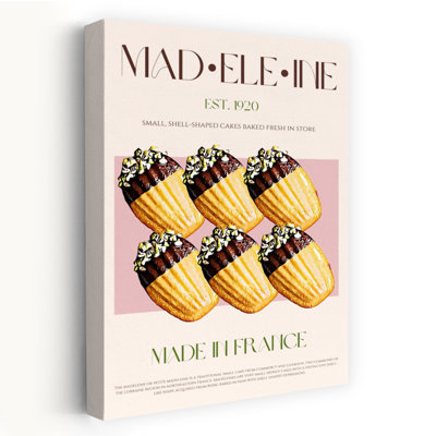 Golden Chocolate Madeleines Classic Traditional Wall Art