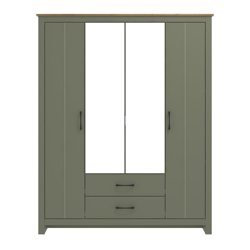Limestone Mirage Bedroom Set, Kale Green/Reviera Eichi