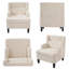 Fauteuil d'appoint moderne - Canapé simple moelleux avec dossier ergonomique et pieds en bouleau-1350276609