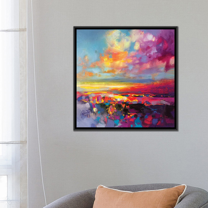 « Luminance Study II », reproduction sur toile, H 18 po x l 18 po x P 1,5 po, Toile encadrée noire, Pas de tapis