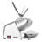 Ice Crusher Machine, 286lbs Per Hour Electric 4 Blades Snow Cone Maker, 300W 2000RPM Ice-Shaver for Home and Commercial Use, Stainless Steel Shaved Ice Machine with Bowl and Cover, Silver