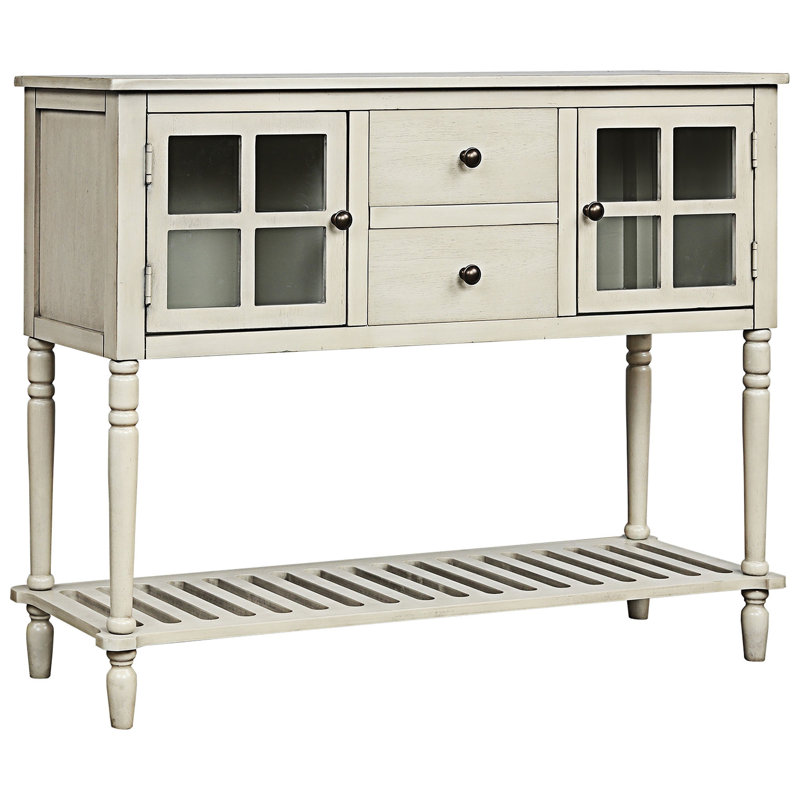 Sideboard Console Table Buffet Storage Cabinet, Antique Gray