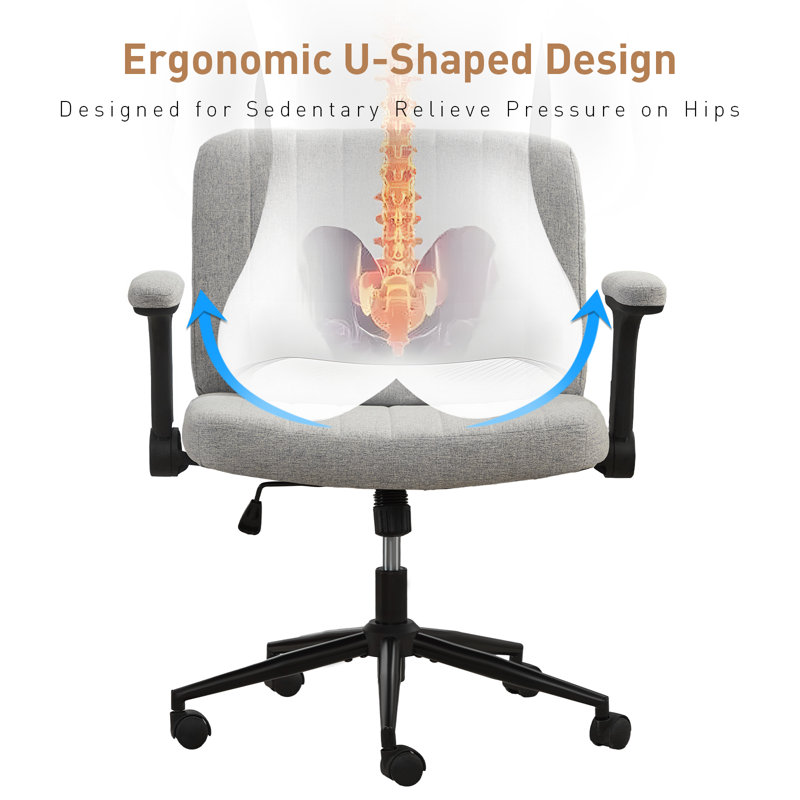 Chaise de bureau Criss Cross, Gris