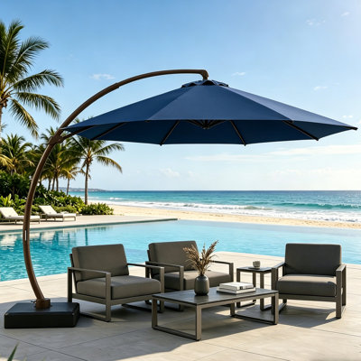  11FT Cantilever Patio Umbrella With Base Included