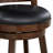 Arushan Swivel Upholstered Faux Leather Counter Stool with Solid Wood Frame-156030095-184404755