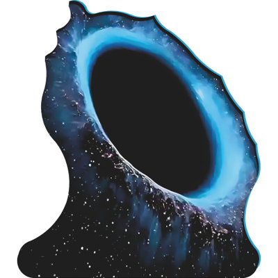 H69386 Blue Black Hole Space Astronomy Cardboard Cutout Standee Standup