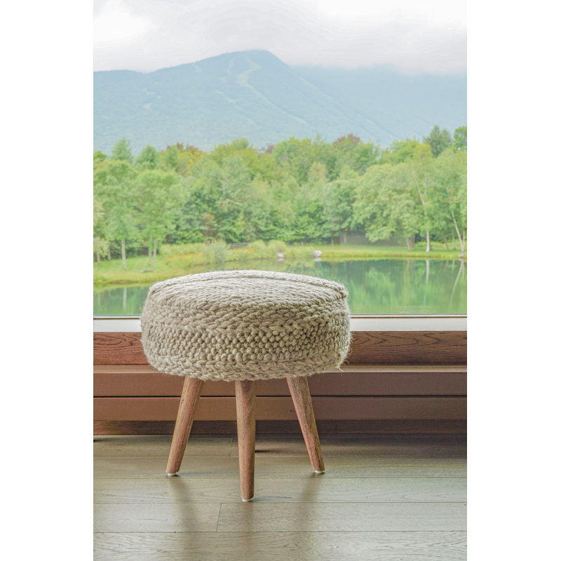 Textured Oversized Handwoven Stool