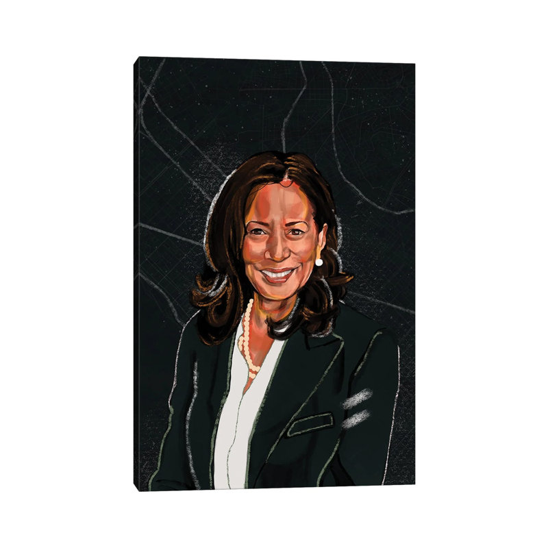 «Kamala Harris» par Domonique Brown, impression sur toile tendue, H 40 po x l 26 po x P 1,5 po