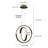 Afraa 2 - Light Matte Black LED Unique/Statement Pendant