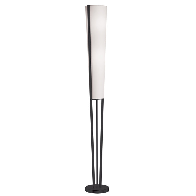 Bacheller 61'' Column Floor Lamp, Matte Black