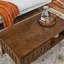 Table basse cannelée moderne Mid Century