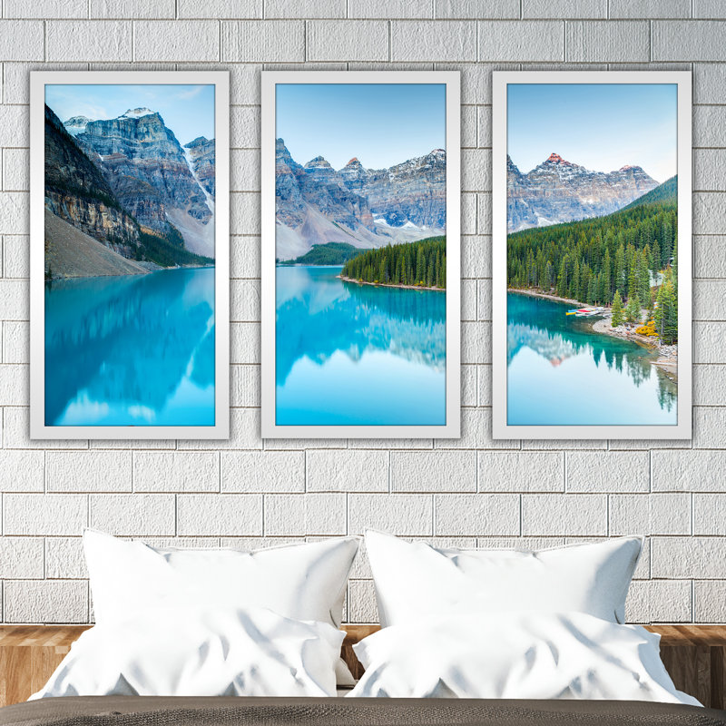 Banff - ensemble de 3 reproductions de photos encadrées, H 25,5 po x l 40,5 po x P 1 po