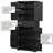 72" Tall Bathroom Storage Cabinet With Door Racks, Freestanding Linen Tower With Drawer & Adjustable Shelves (Black / White / Grey)-123594303