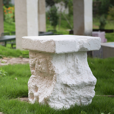 Table d'appoint d'extérieur Modern Artistry MGO, blanc