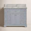 Meuble-lavabo simple P 22 po x H 35 po avec comptoir en marbre de Carrare et bleu poudre Ronnie-1375676557-1381031242