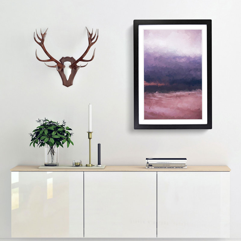 Moody Waters - Picture Frame Graphic Art Print, 87cm H x 62cm W x 2cm D, Black Framed