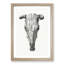 The Skull of a Cow by Jean Bernard - Picture Frame Drawing Print-55639940-55639941