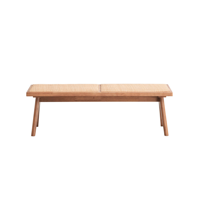 Pratique et à la mode, banc, largeur de 51 pouces, poids de 23 lb, utilisation sans effort de style Mid-Century, respirant, profondeur 14, siège chaud
