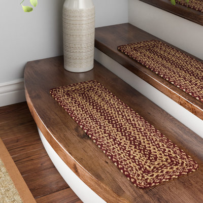 Tapis d'escalier rouge / brun Allerton