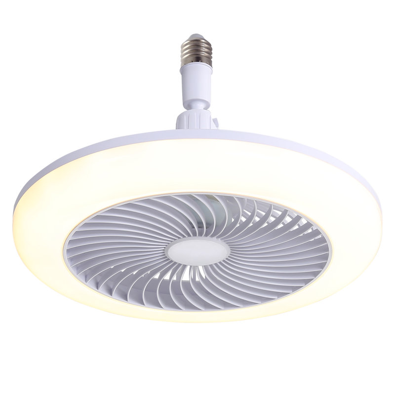 Mini ventilateur de plafond à douille fermée E26 de 11 pouces à 3 vitesses et 3 vitesses pour la petite cuisine