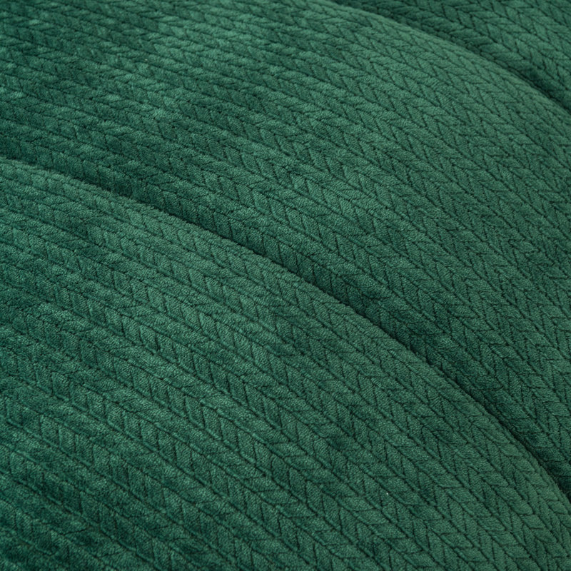 Ensemble d'édredon en tricot 3 pièces Mountain Ridge, Vert, 1 édredon de très grande taille et 2 taies déco