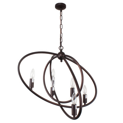 Lustre géométrique 6 lumières unique Morethampstead