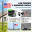 Mât de drapeau dans le sol réglable en aluminium Daviney avec drapeau inclus-1493701242-1493701241