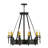 Knighton 10 - Light Wagon Wheel Chandelier