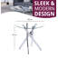Mose Glass Top Cross Legs End Table