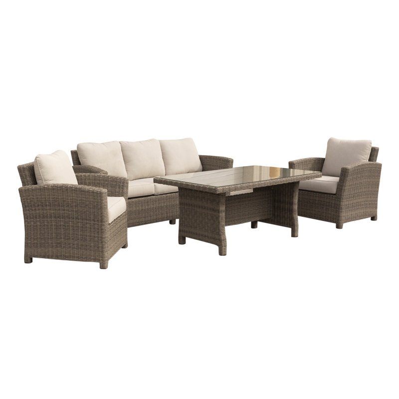 Senora 5 - Person Patio Conversation Set with Cushions