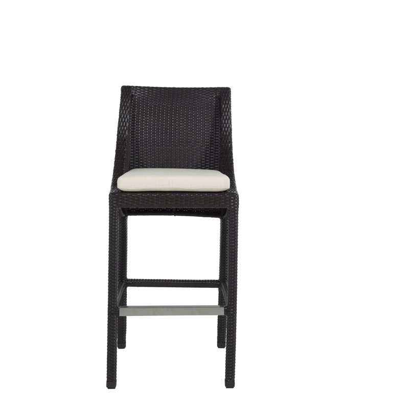 Tabouret de bar 30 po Athena, Noyer noir, InsideOut® Rollo ‑ lin dentelle, Welt