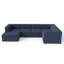 Canapé modulaire 6 pièces Compression Comfy Cloud 135 po - Canapé rembourré en L avec coussins moelleux, idéal pour les grands salons-898708721