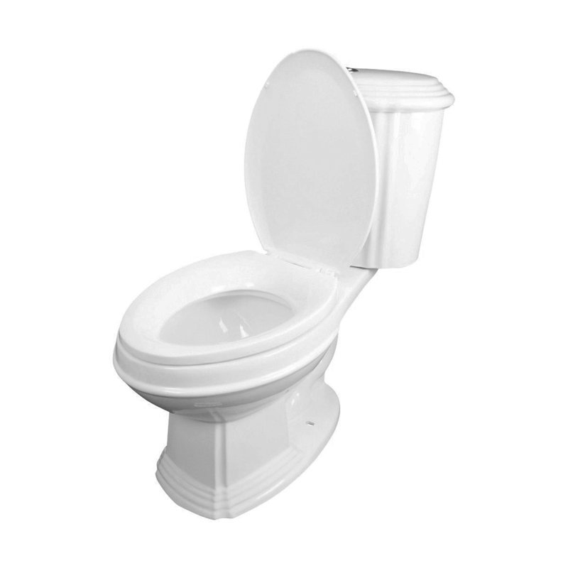 Sheffield 2-Piece 0.8 GPF/1.6 GPF WaterSense Dual Flush Elongated Toilet in White with Slow Close Seat
