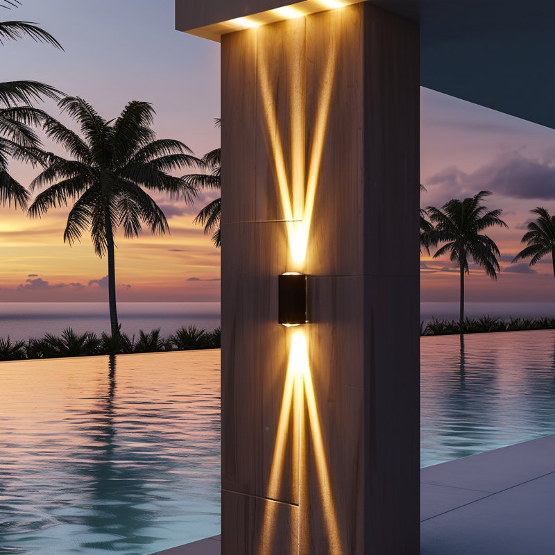 Indoor/Outdoor LED Beam Lights, Waterproof LED Wall Light