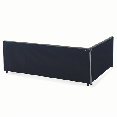 Queen Size Upholstered Tufted Bed Frame, Sofa Bed Frame with Comfortable Backrest and Armrests, Queen Size Bed for Bedroom, Living Room,Velvet, GREY(85.5''*64.5''*30.5'')