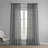 Vega Faux Linen Sheer Curtains for Bedroom, Living Room Curtains for Large Window Single Panel Drape-895109555-895109552